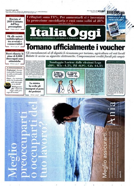 Italia oggi : quotidiano di economia finanza e politica